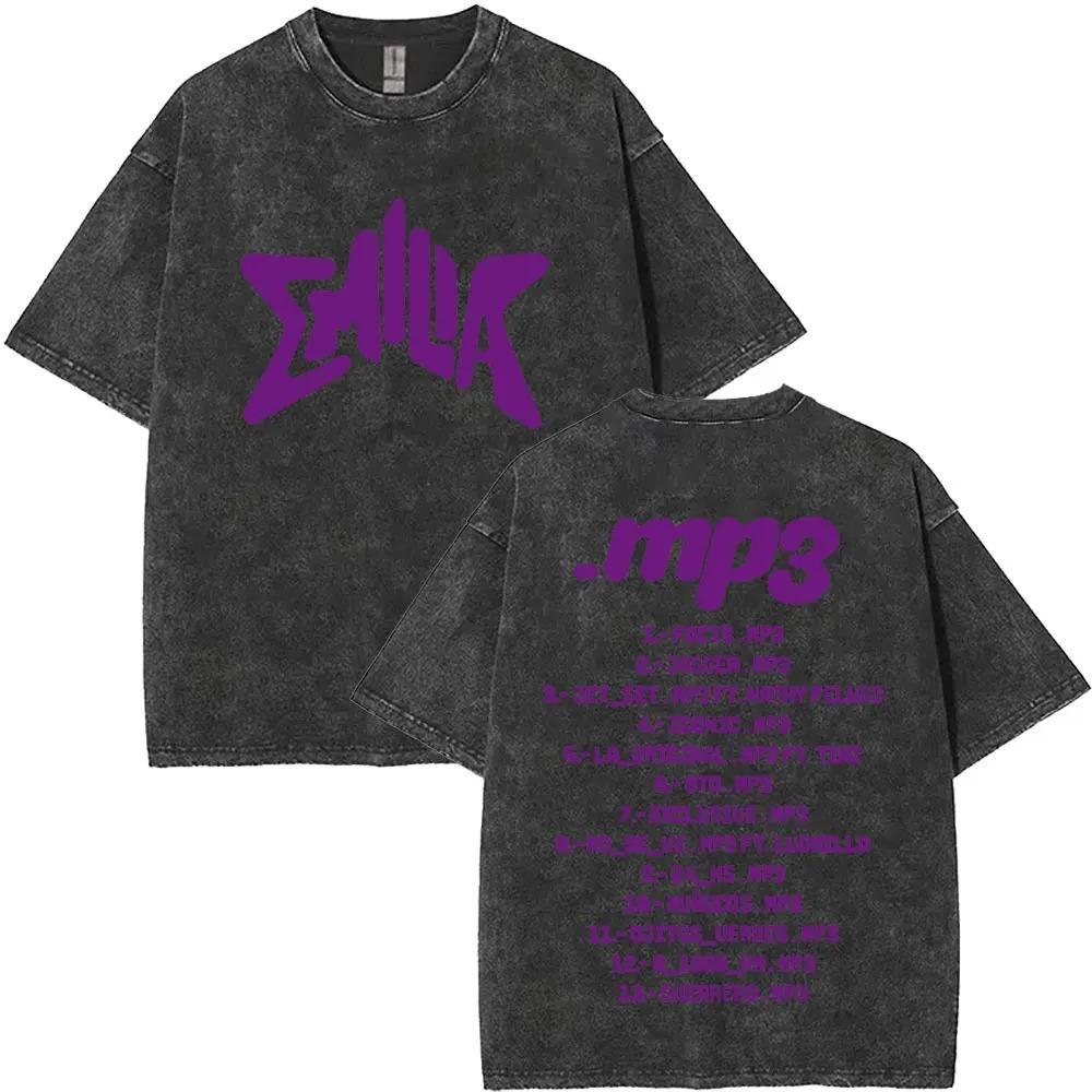 BERÜHMTE Sängerin Emilia Mernes MP Globale Tour Mercah T-Shirt Damen Herren Mode Gewaschen Retro Baumwolle Oberteile Locker Lässig Übergroßes T-Shirt