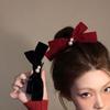 Bows of Velvet Hairpin Hair Accessory Hair Clip Headpiece New Year Christmas Bride