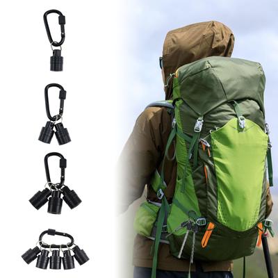 1/4 Hex Shank Drill Bit Holder Key Chain with Carabiner Hook Carbon Steel Construction for Efficient Tool Change