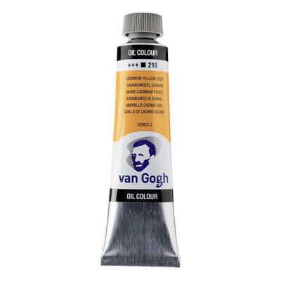 Vopsea în ulei - Galben de Cadmiu Închis - 210 - Cu ulei de șofrănel - Van Gogh - 40ml