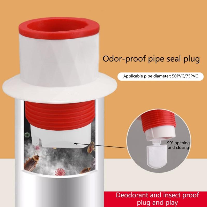 79mm Length Anti Odor Floor Drain Multi Layer Locking Drain Plug Keep Your Bathroom Odors Frees Suitable for PVC Pipes