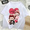 Women Labubu Adult Sweethearts Clothes T Shirts Girl Cartoon Anime Graphic Print Shirt Fashion Tops FeUnisex Birthday Party Gifts