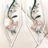 Floral Studded Girls Collar Accessory Embroidered Collar Ancient Art Traditional Flower Shawl Collar Lapel
