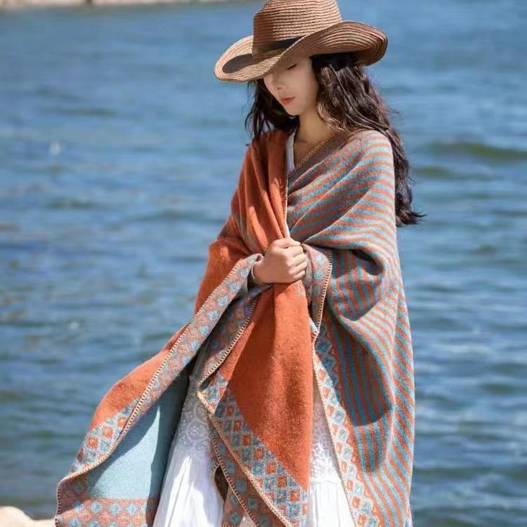 Simples xale verão cachecol de alta qualidade quente capa dividida feminina