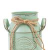 Rustic French Country Jug Vintage Metal Bucket Milk Can with Handle Shabby Chic Vase for Garden Office Wedding Country Decor
