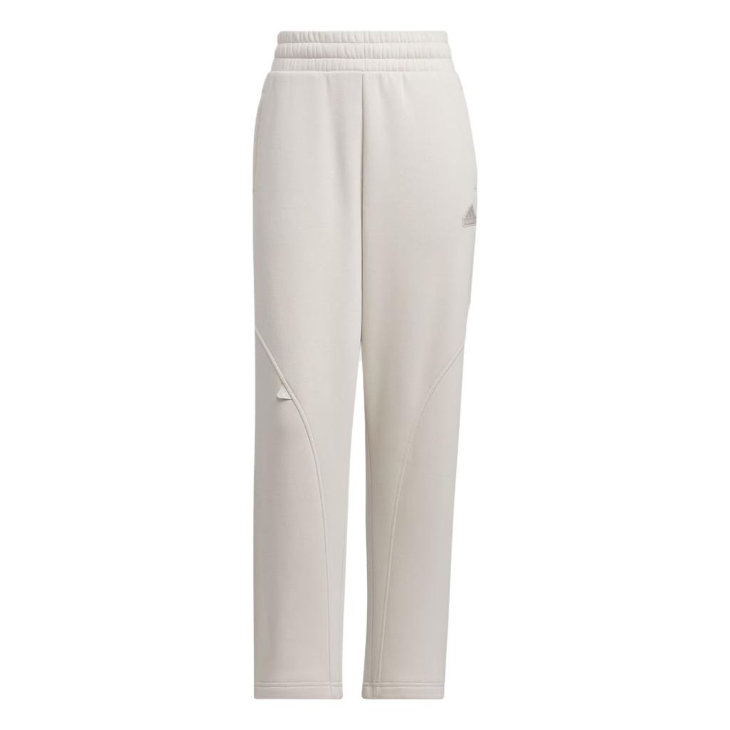 Adidas FW24 Small Logo Series Fleece Joggers Comfortable Fashion Loose Sports Casual Pants Women Joggers Phosphor-Brown Metallic-Silver JJ3570
