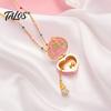 Talos Openable Heart Charm Necklace, Box Pendant with Mini Figurine, Women Tiny Locket Gift for Wife Girlfriend Anniversary
