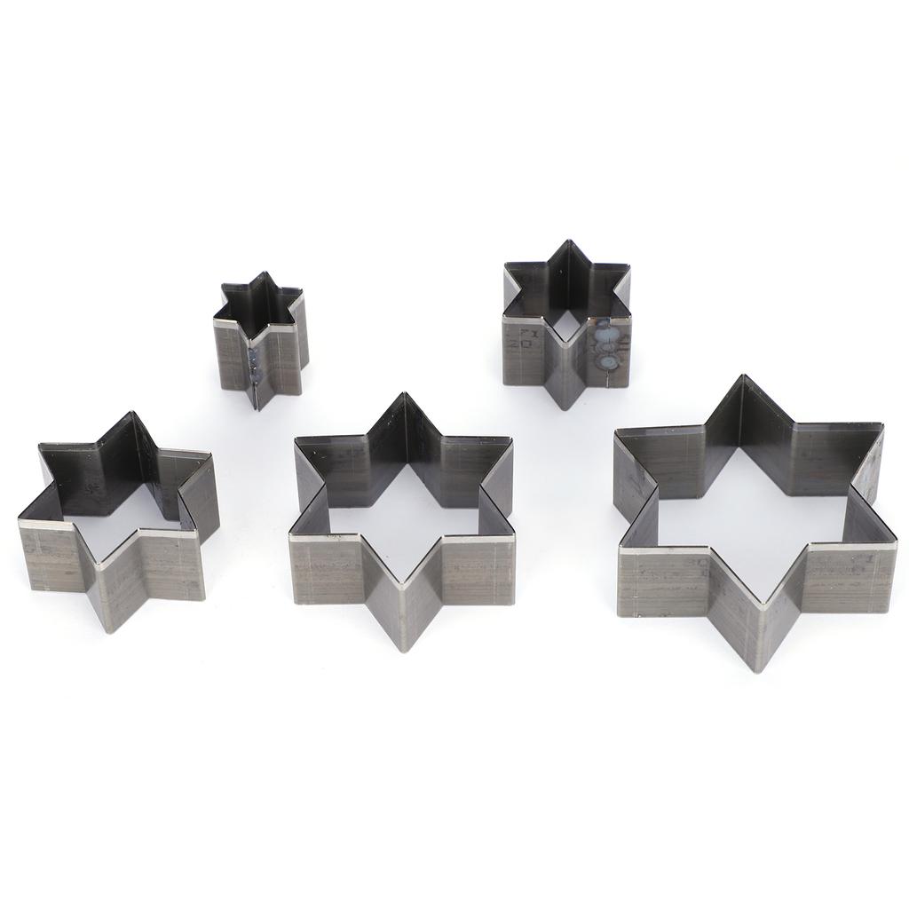 Set Punch Die Leather 5pcs Cutter Hollow Star Cutting Mold Craft Handmade Diy Tool
