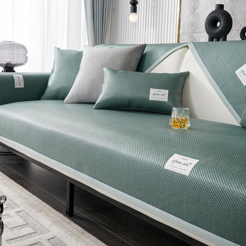 

Охлаждающая подушка для дивана из ротанга, летняя нескользящая подушка из ледяного шелка, летняя подушка для коврика, летняя простая крутая подушка, чехол для дивана, чехол для льда. 60*60cm