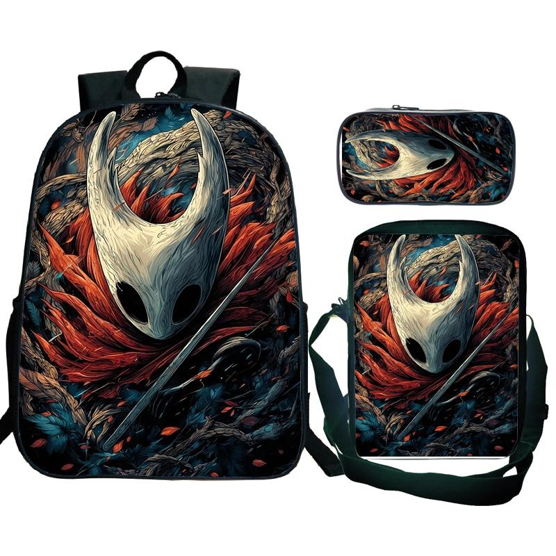 Hollow Knight 2 Silksong Backpack Teenagers Hornet Fridge Magnet Rucksack Shoulder Bag Pencil Case School Backpacks
