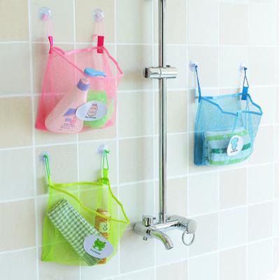 Badezimmer-Organizer, Netz, Baby-Badezeit, ordentliche Aufbewahrung, Spielzeug, Saugnapf, Netztasche