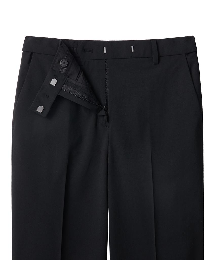 MUSINSA STANDARD WOMAN [Cooltandard] Women'S Wide Hidden Banding Slacks [Black]