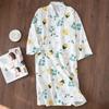 Summer Japanesestyle Kimono Pajamas New 100 Cotton Gauze Pajamas Nightgown Ladies Spa Yukata Homewear Long Pajamas Women