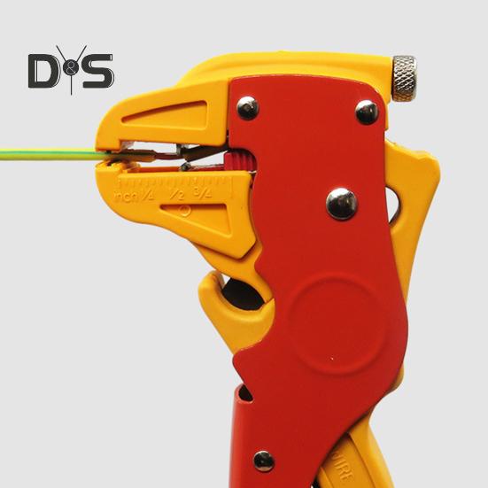 1/3 Stück Automatischer Abisolier- und Schneidewerkzeug, Schnellwechsel-Anti-Rutsch-Griff, tragbares 10-24 AWG-Abisolierwerkzeug, selbsteinstellende Stärke, 2-in-1-Kabel