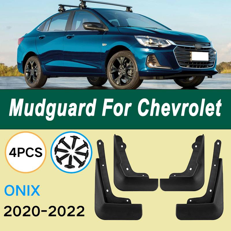 For Chevrolet Onix - Automotive Tire Mudguard Waterproof Prevent Mud Splashing Car Mud Flap Fender Trim 4pcs Accessories