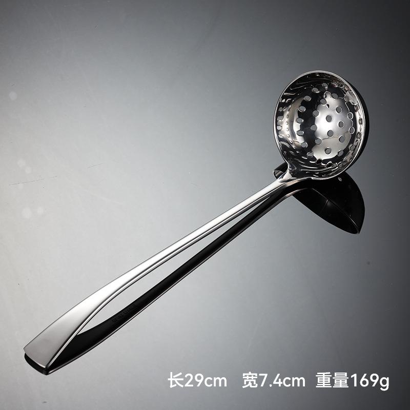 304 rostfritt stål kaya soppskal durkslag hushåll köksredskap hot pot sked spegelpolering gåva