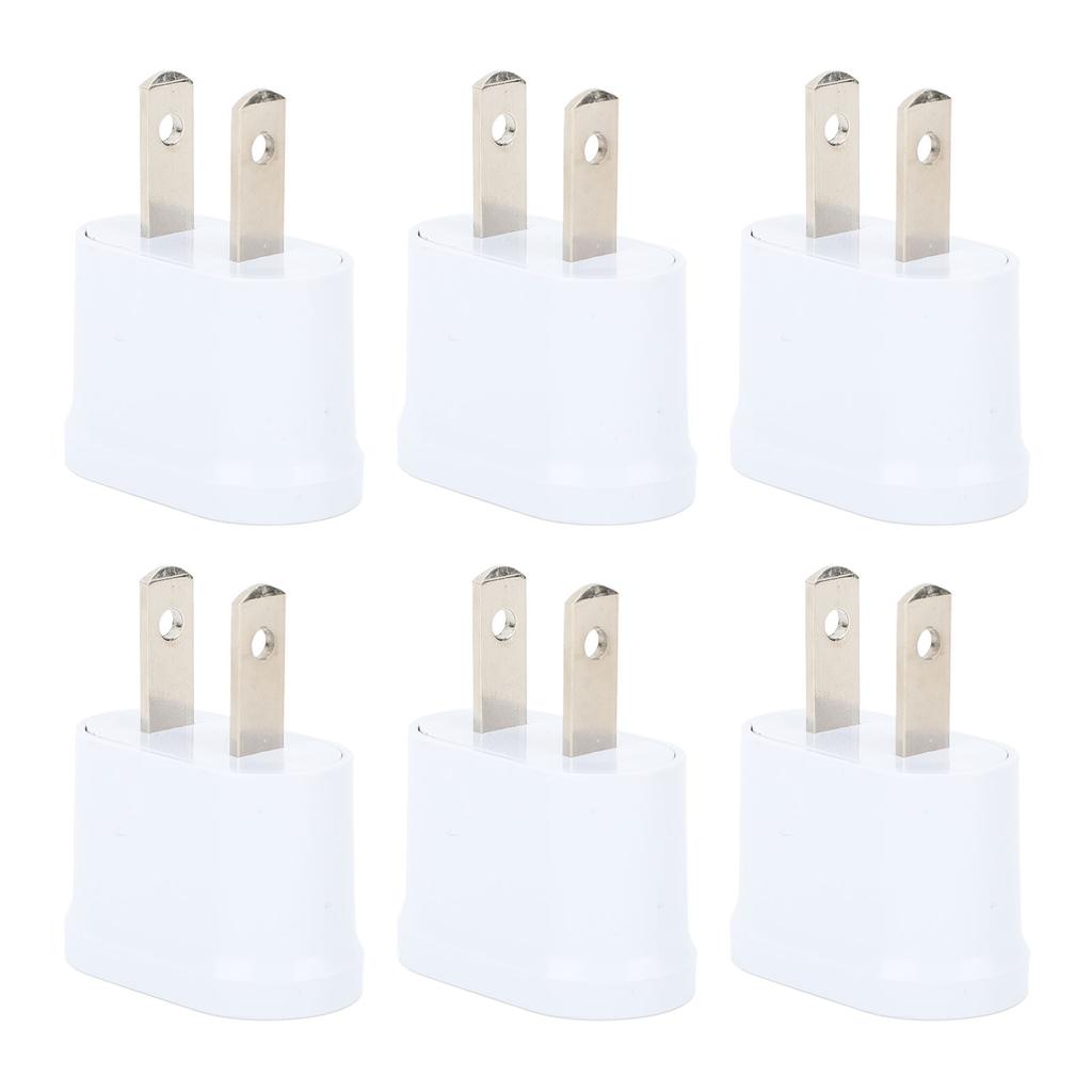10PCS  To  Adapter Portable Travel Pure Copper 2 Prong Plug Converter for Cellphone Laptop Hair