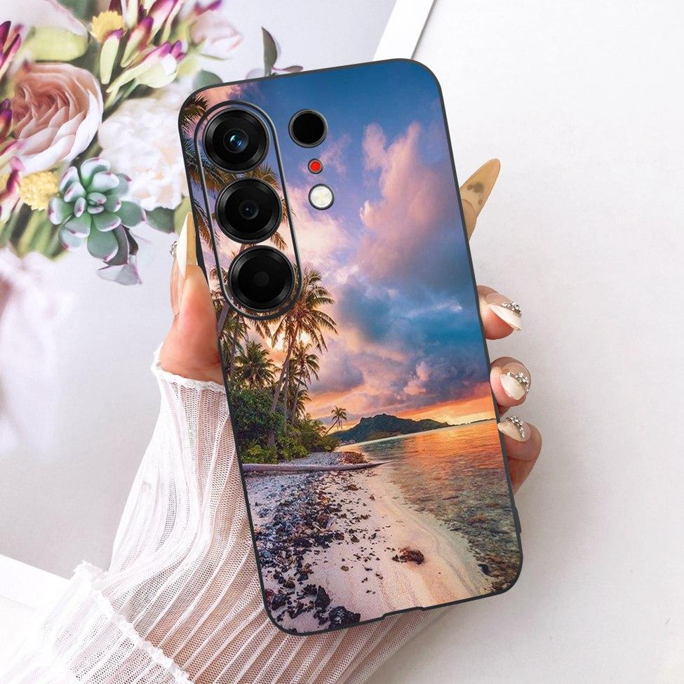 For Tecno CN5 Case For Tecno Camon 50 4G Cover Fashion Butterfly Cute Cat Cool Painted Soft Phone Casing For Techno Camon50 4G