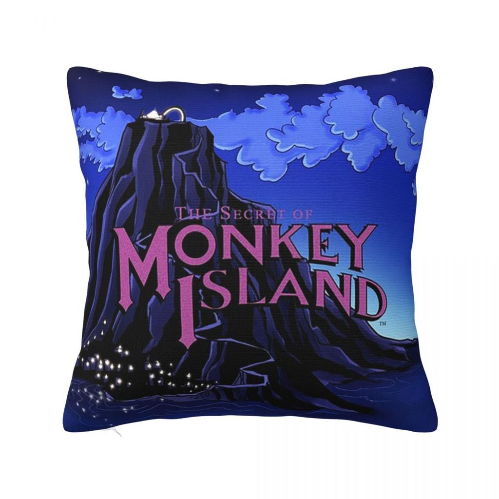 Secret Of Monkey Island Square Pillowcase Cushion Cover Pillow Case Throw Pillow Cover for Home Bedroom Car