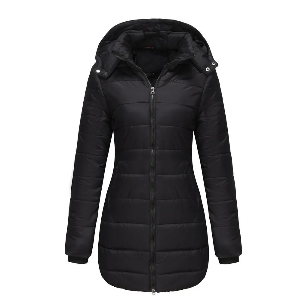 Winter Jackets for Women Puffer Quilted Jacket Long Cold Coat Parkas