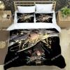 Genshin Impact Druck Bettwäsche Set Einzelbett Twin Doppelbett Queen King Cal King Größe Bettwäsche Set