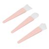 3pcs Lightweight Design Silicone Brush Applicator Kit Easy to Clean Soft Makeup Brushes  Home Use