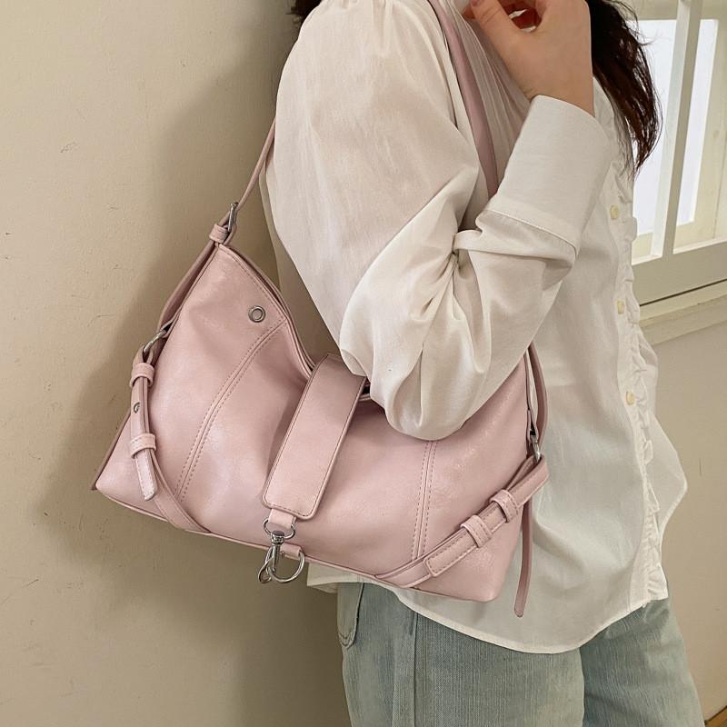 IELGY Ladies Tote Bag Large Capacity Spring Retro Commuter Messenger Bag