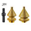 Ceramic Tile Drill Bit Diamond Chamfering for Grinder, 4-in-1 Hole Saw, Beveling Grinding Head Quartz Chamfering/Hole Enlarging/Polishing/Arc