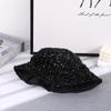 Retro trend full edition sequin fisherman hat suitable for ladies stage performance street photo travel