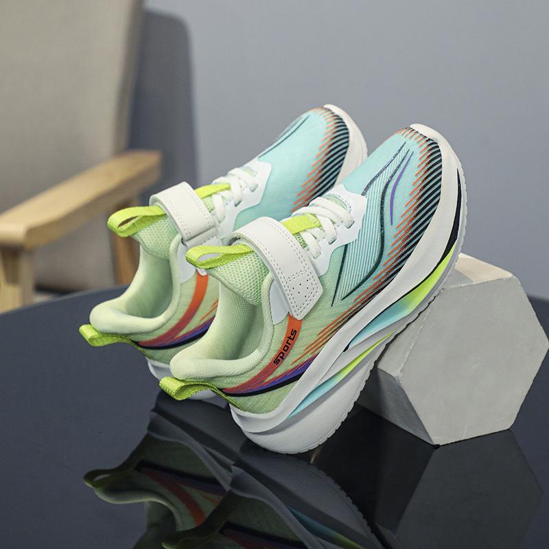 

Boys shoes 2025 autumn mesh sneakers soft sole boys dad shoes girls running shoes breathable fashion lightweight net 40