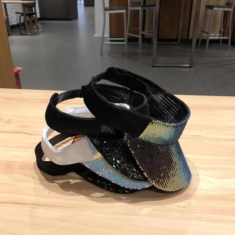 2021 New Unisex Women Men Summer Sun Visor UV Protection Casual Transparent Empty Top Plastic Hat Sunscreen Bicycle Cap Sun Hat