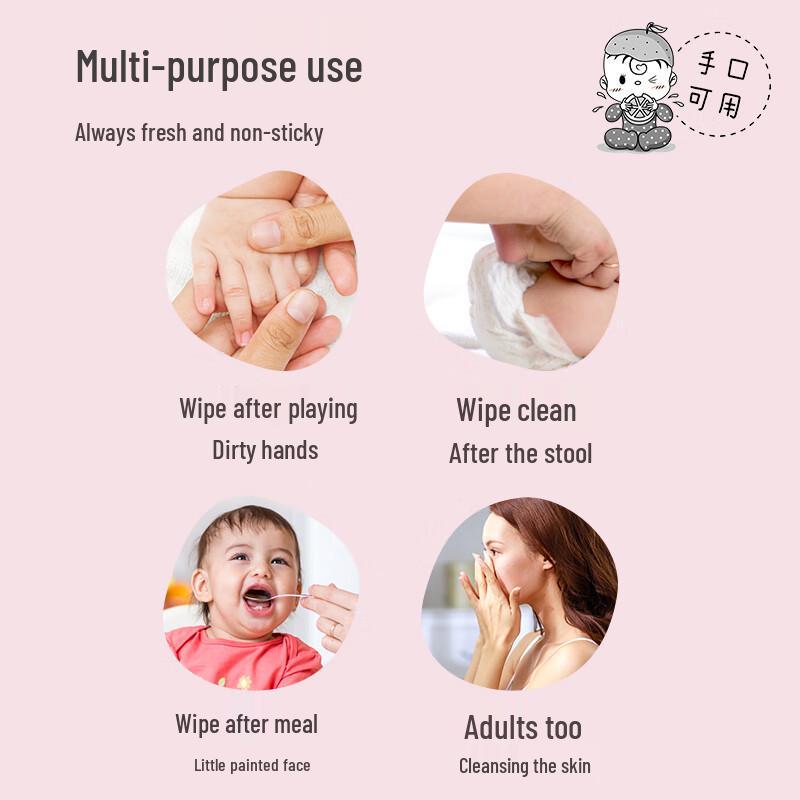 Pigeon Soft Baby Wet Wipes, 100-Count Pack