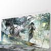 Qiuyuan Anime W-wuthering Waves Tappetino per Mouse Antiscivolo Adatto per Computer da Ufficio Laptop Tappetini da Scrivania per E-sport Tastiera XXL
