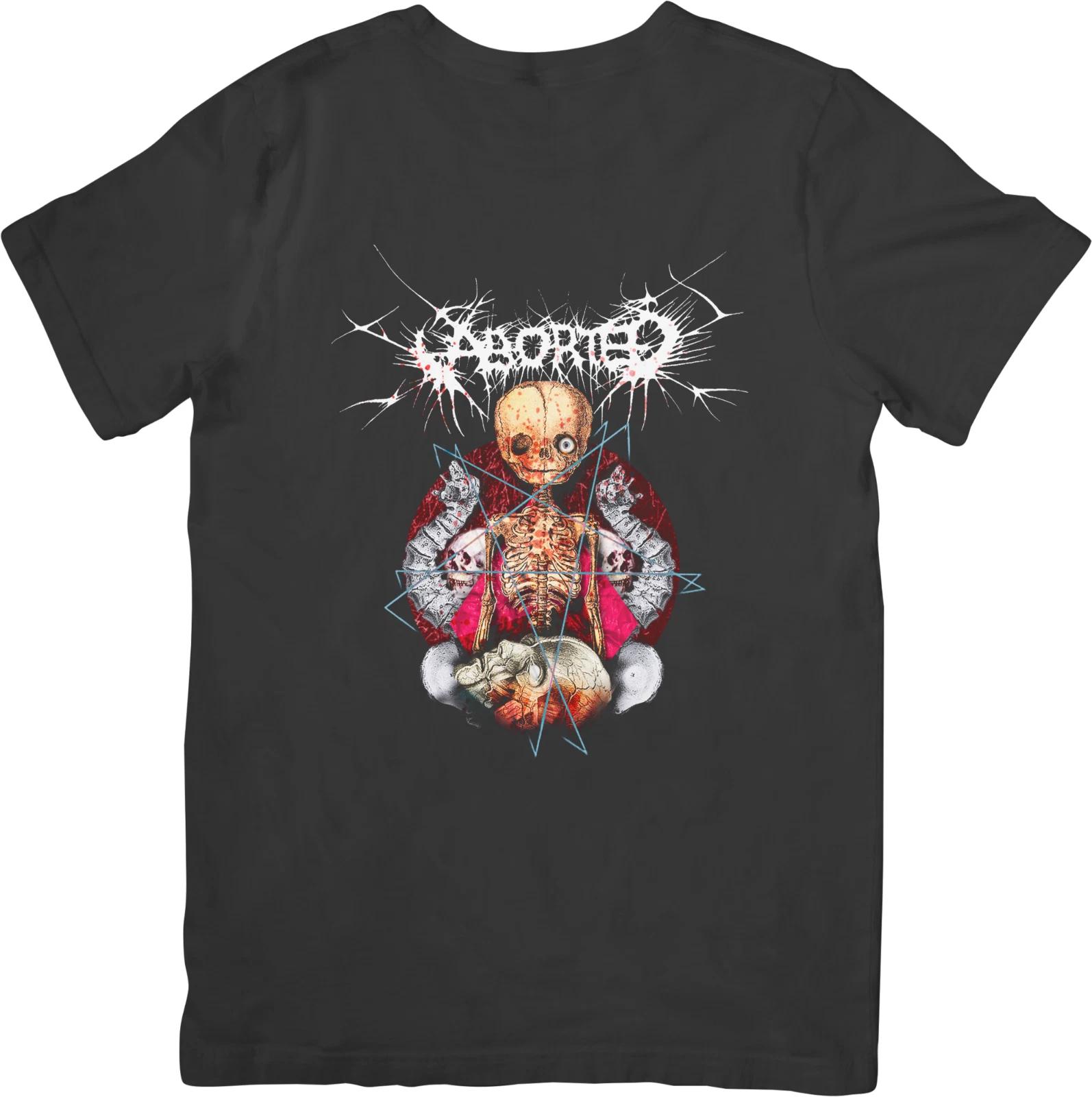 

Aborted Music Unisex Fit for Men & Women Quality Cotton T-Shirt Black 4XL