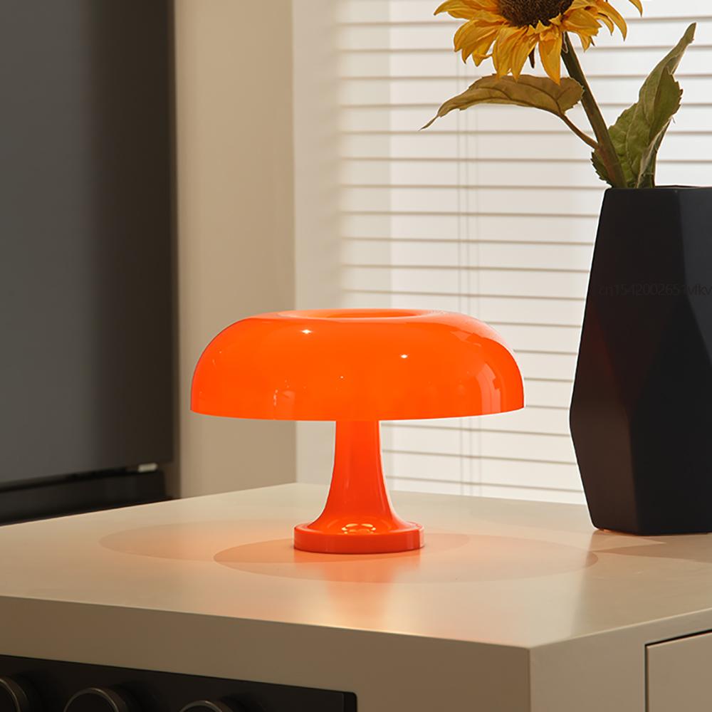 1PC Modern Bauhaus Art Table Lamp Ancient Danish Designer Mushroom Lamp Homestay Living Room Bedroom Night Light
