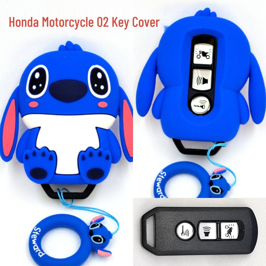 Cat Paw Cartoon Key Cover for Yamaha & Honda Motorcycles