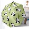 1ks Panda Automatický deštník s otevíráním/zavíráním, Větruodolný, Skládací kompaktní deštník s lehkým designem pro ženy/muže110