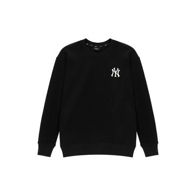 MLB New York Yankees Sweatshirts Unisex Black Crew Neck Moderate Regular 3AMTM0831-50BKS