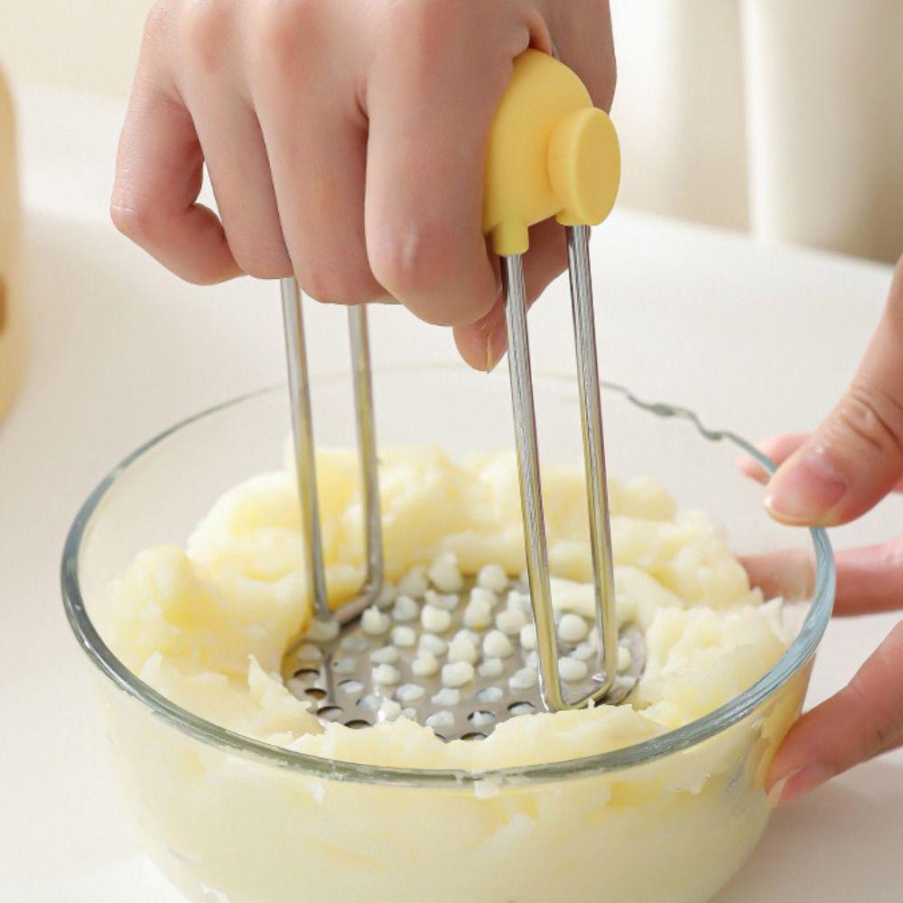 Manual Potato Masher Durable Kitchen Gadget Multipurpose Food Masher  Complementary Food
