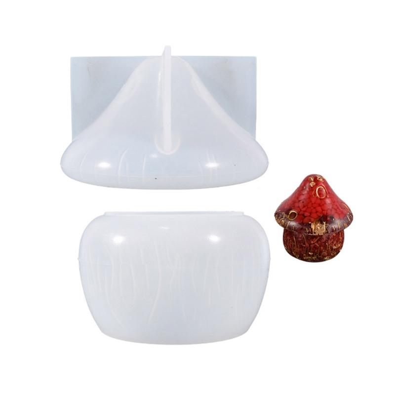 7 Stück kleiner Pilz-Schmuck Silikonformen Epoxid-Schmuckform Harz-Gießform Anhängerform Geeignet für DIY-Bastelarbeiten