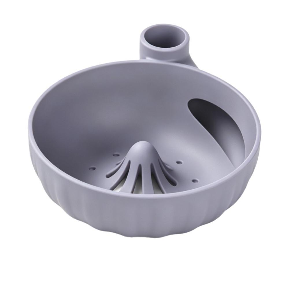 Silicone Swirling Fruit Washer Automatic Vortex Berry Rinse Basin Portable Fruit Strainer Kitchen
