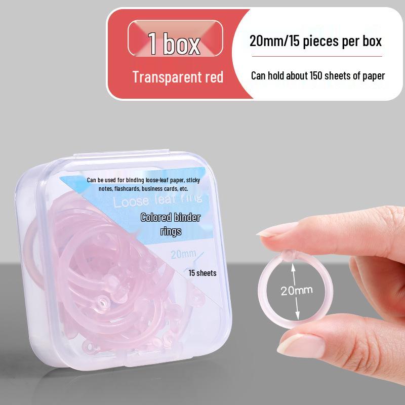 Plastic Openable Loose-Leaf Binder Ring Clip