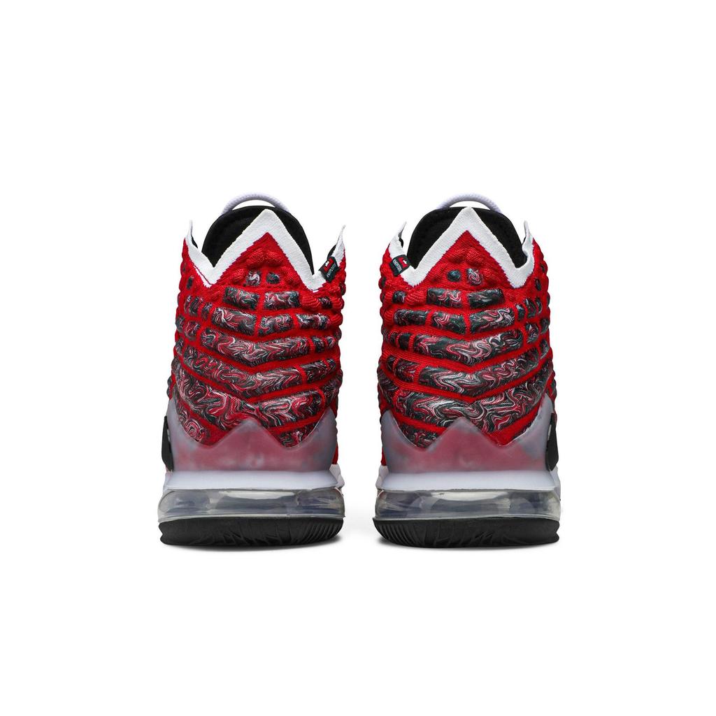 Nike LeBron 17 'Air Max Uptempo' (Unisex) University Red / White / Black Basketball Shoes BQ3177 601