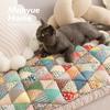 Retro Pastoral Pure Cotton Mantou Sofa Cushion Anti Slip Thick Anti Cat Scratch Colorful Home Decor