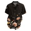 Men's Fashion Loose Hawaiian Printed Short Sleeve Beach Shirt