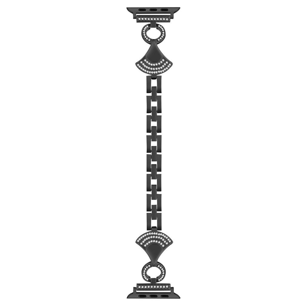 Stainless Strap for Apple Watch Ultra 3 2 1 49mm/Series 11 10 46mm/9 8 7 45mm/SE3 SE2 SE 6 5 4 44mm/3 2 1 42mm Shell Shape Rhinestone Decor Watch Band