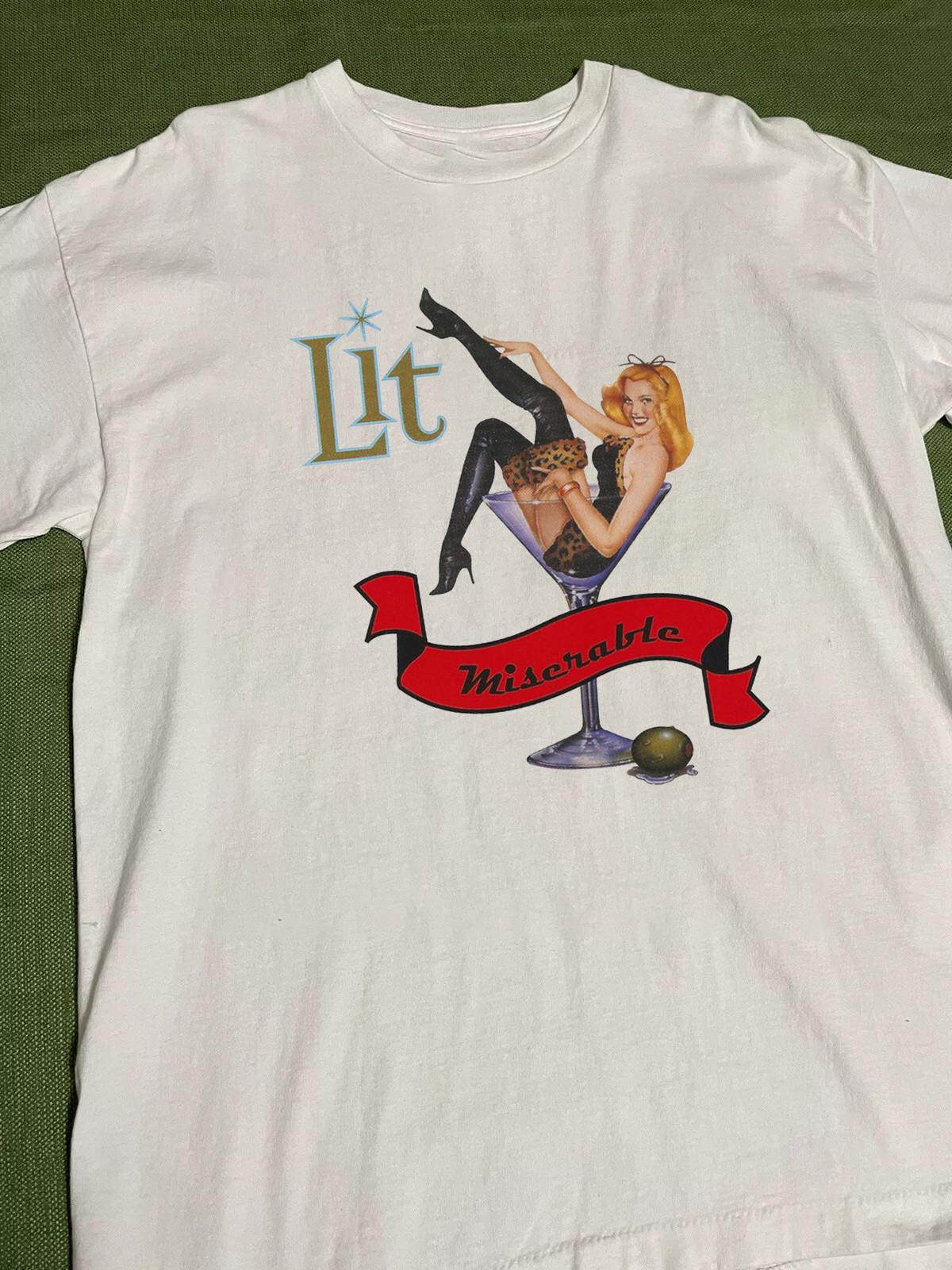 Lit Band Miserable Album Gift for Fan S to 5XL White T-shirt M
