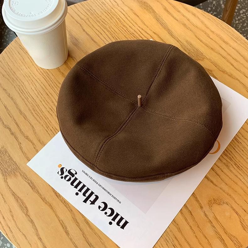 New Autumn Women's Beret Fashion British Style Artist Hat Retro Versatile Show Small Face