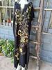 Rayon Embroidered Long Beach Robe Cover-up