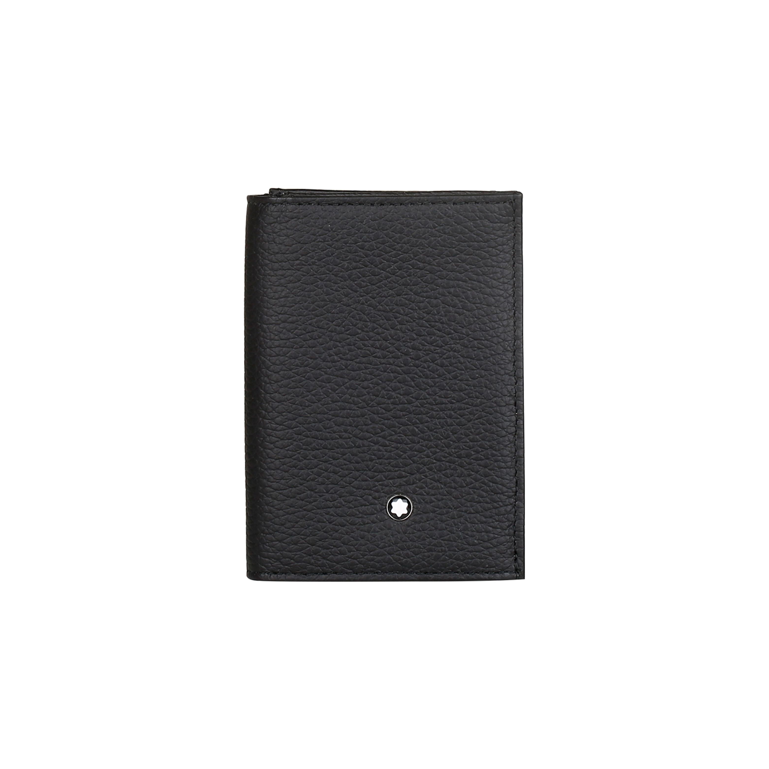 

Montblanc Meisterstück Simple Versatile Business Leather Card Holder Men Card Holder Black 113310 Basic Set (Bag+Dust Bag)